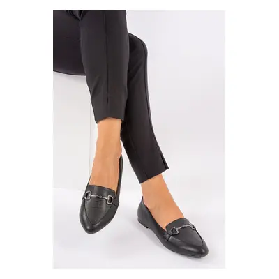 Fox Shoes Women's Black Flat Shoes