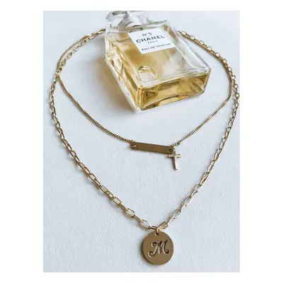 MARBLE necklace gold Dstreet