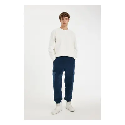 DEFACTO Regular Fit Fleece Sweatpants with Cargo Pockets