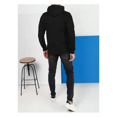 Men's black sweatshirt with Dstreet print