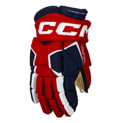 CCM Tacks AS Navy/Red/White Senior inch hockey gloves