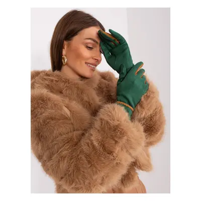 Dark Green Elegant Women's Gloves