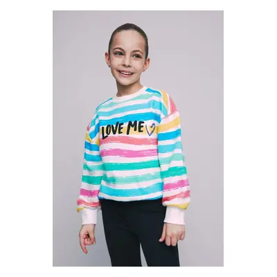 DEFACTO Girl&#39;s Printed Sweatshirt