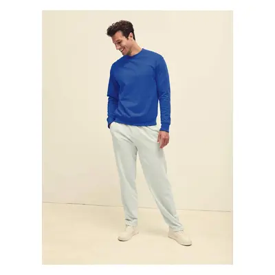 Blue Men's Sweatshirt Lightweight Set-in-Sweat Sweat Fruit of the Loom