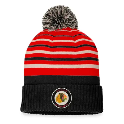 Zimní čepice Fanatics True Classic Beanie with Pom Chicago Blackhawks