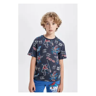 DEFACTO Boy's Marvel Spiderman Crew Neck Short Sleeve T-Shirt