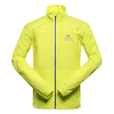 Men's ultralight jacket with impregnac ALPINE PRO SPIN sulphur spring