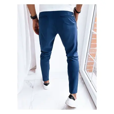 Navy Blue Men's Casual Dstreet Trousers