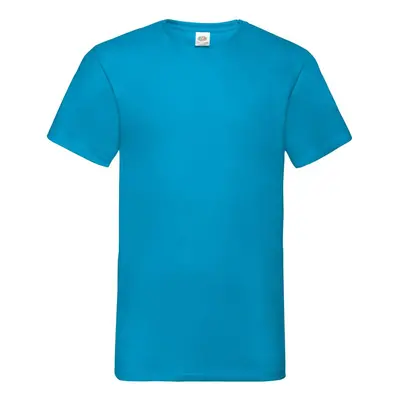 Blue Men's T-shirt Valueweight V-Neck Fruit of the Loom