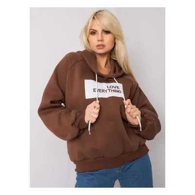 Brown padded sweatshirt