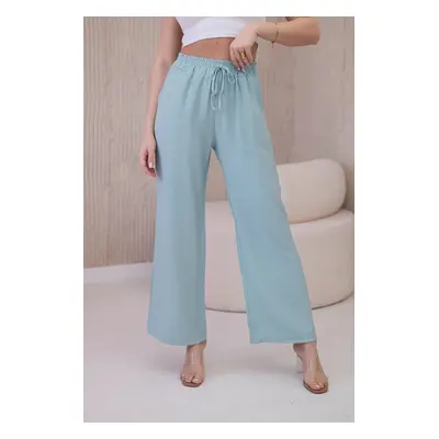 Viscose wide trousers dark mint