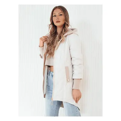 Women's quilted jacket FLONSA white Dstreet