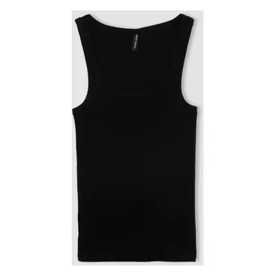 DEFACTO Slim Fit Round Neck Ribbed Camisole Undershirt