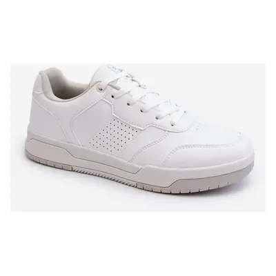 Men's sneakers made of white Radikalle eco leather