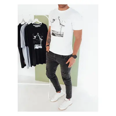 Men's T-shirt with white Dstreet print