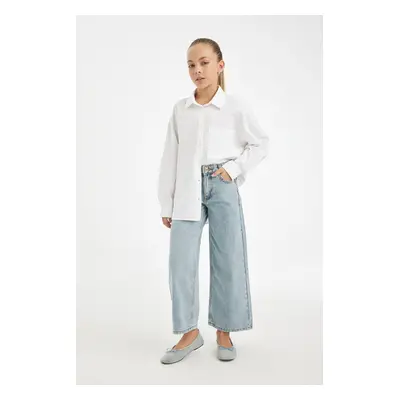 DEFACTO Girls Wide Leg Wide Leg Pocket Trousers