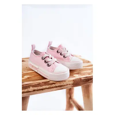 Kids fabric sneakers BIG STAR KK374052 Pink