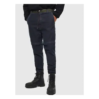 Navy blue men's slim fit jeans with detachable legs Diesel Everi