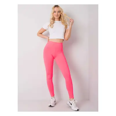 : Fluo rózsaszín női sport leggings