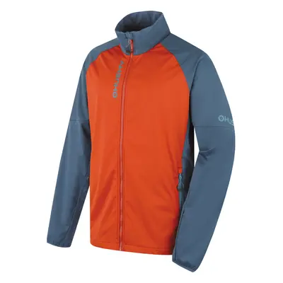 Men's softshell jacket HUSKY Suli turquoise/brown