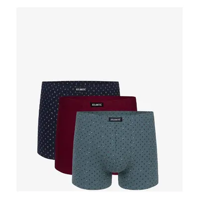 Boxer shorts Atlantic 3MH-025 A'3 S-3XL navy-wine-emerald