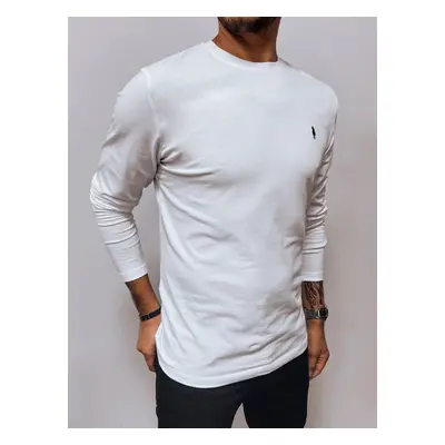 Men's White Long Sleeve Dstreet