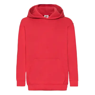 Red children's sweatshirt Classic kangaroo Fruit of the Loom