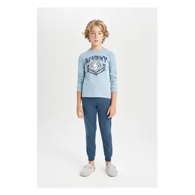 DEFACTO Boy Printed Long Sleeve Pajama Set