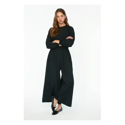 Női jumpsuit Trendyol TCTSS22TL0003/Black