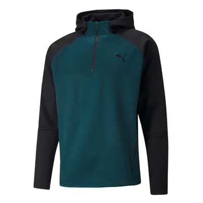 Puma Men's Train Off Season Hoodie PWRFleece Hoodie Varsity Green