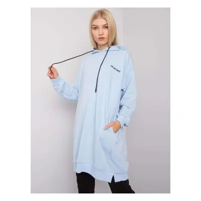 Light blue women's hoodie