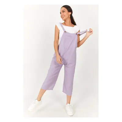 armonika Women's Light Lilac Gardener Jumpsuit