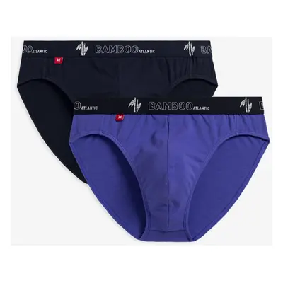 Men's Sports Briefs ATLANTIC 2Pack - Navy Blue/Purple