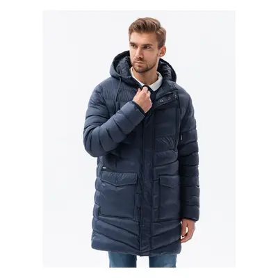 Férfi kabát Ombre C555/navy