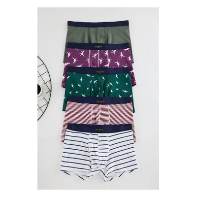 Trendyol Pack Patterned/Plain Pack Boxers