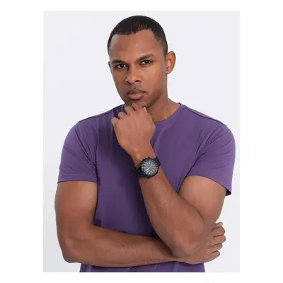 Ombre Men's classic cotton BASIC T-shirt - purple