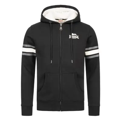 Férfi melegítő felső Lonsdale 117144-Black/White/Grey