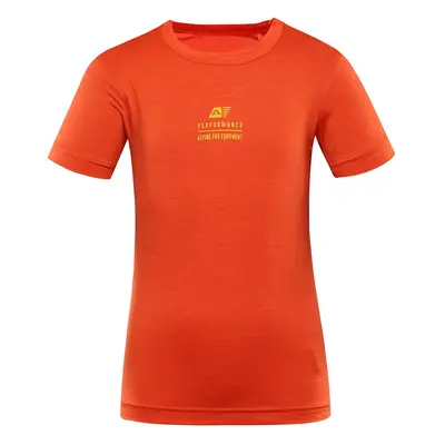 Children's quick-drying T-shirt ALPINE PRO BASIKO spicy orange