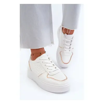 Women's Platform Sneakers White Tessama