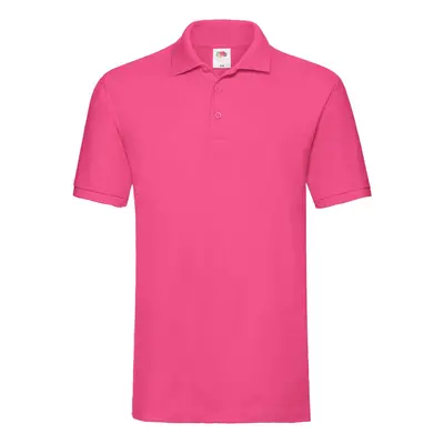 Men's Pink Premium Polo Shirt Friut of the Loom