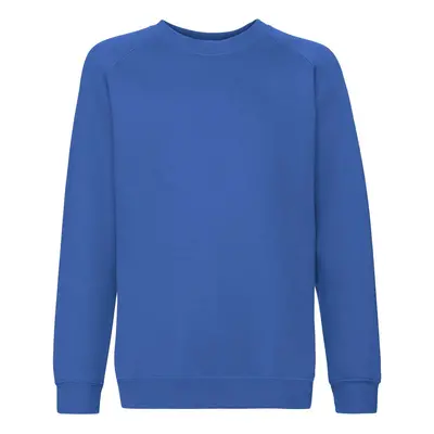 Niebieska bluza dziecięca Raglan Sweat Fruit of the Loom