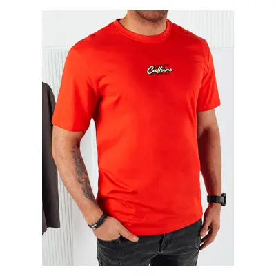 Men's T-shirt with orange print Dstreet