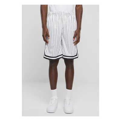 Striped Mesh Shorts - White/Black