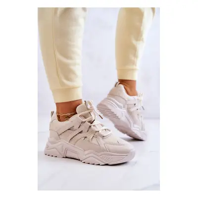 Women's sports shoes Sneakers beige Daren