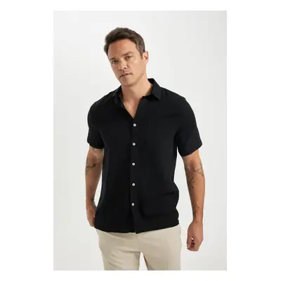 DEFACTO Regular Fit Polo Neck Cotton Short Sleeve Shirt