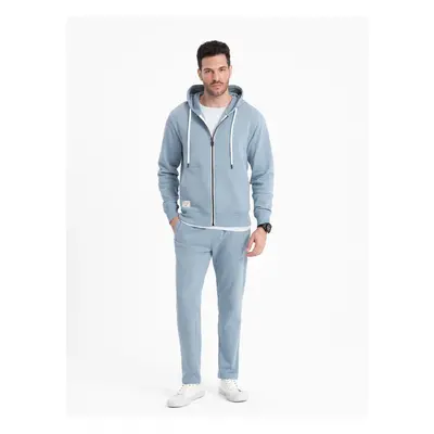 Ombre Men's sweatshirt set pants + unbuttoned sweatshirt