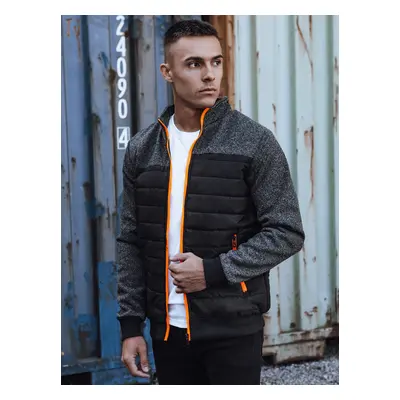 Men's Transitional Quilted Jacket Black Dstreet