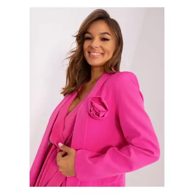 Navy pink blazer without a button