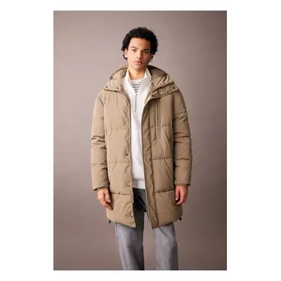 DEFACTO Hooded Faux Für Lined Puffer Coat Parka