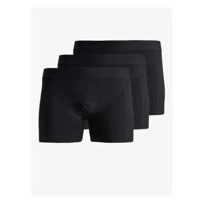 3PACK men's boxers Jack and Jones black